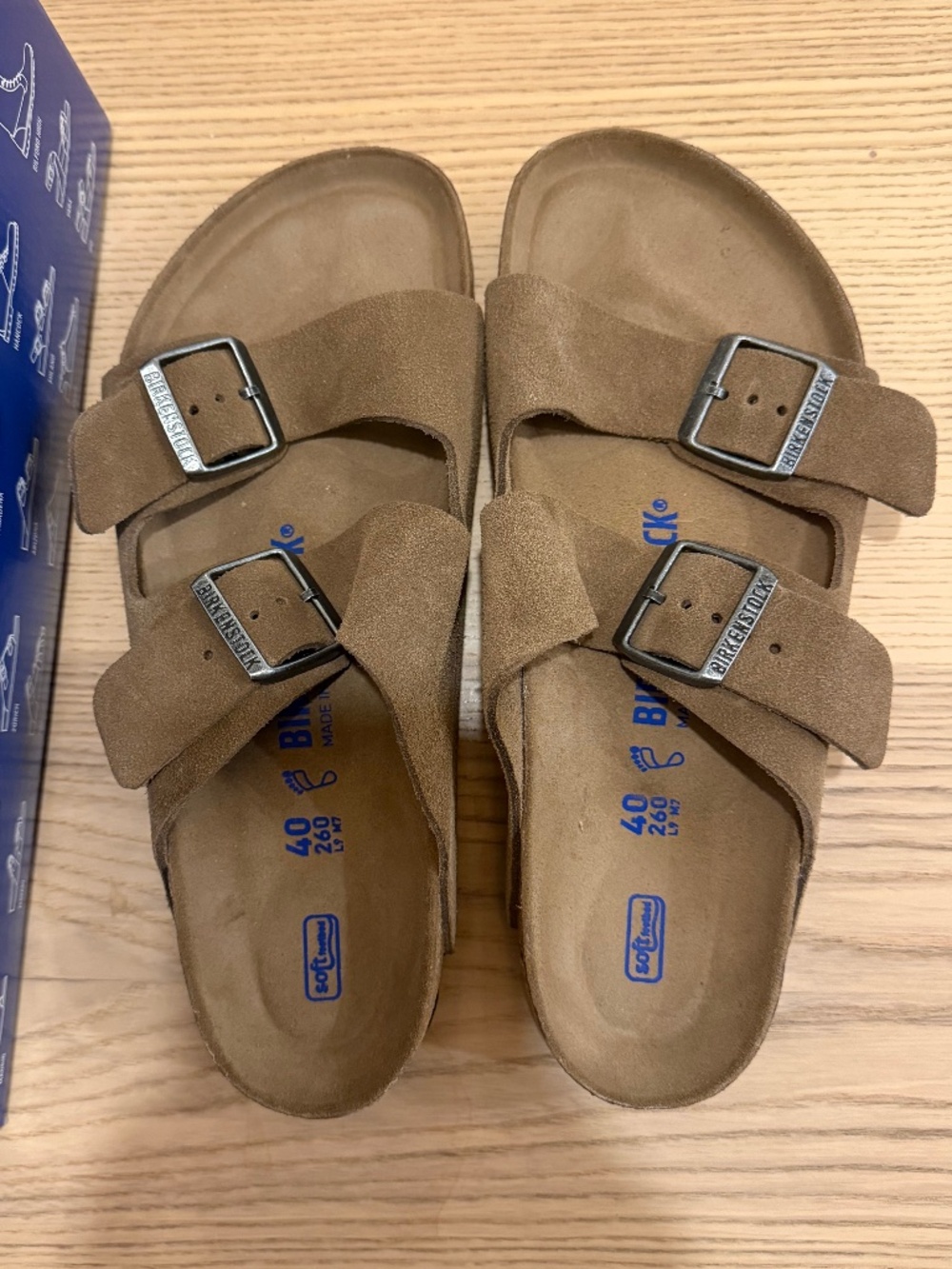 Brand NEW! Birkenstocks Arizona Soft Footbed size 40 Dark Tea Tonal